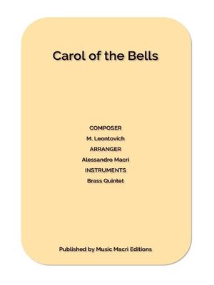 cover image of Carol of the Bells by M. Leontovich